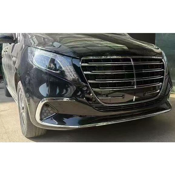 メルセデス ベンツ メルセデスベンツ W447 V220d ロング エクストラロング Vクラス 後期 2024年10月～　 エクスクルーシブ ルック グリル フロントグリル GTRルック ガーニッシュ GTルック メッキフィン　 ガーニッシュ b12156｜ドリームセブン　店