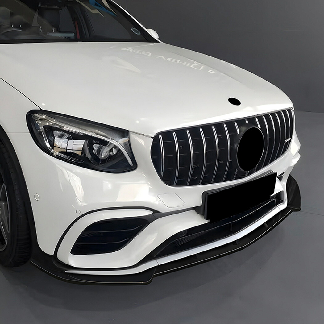 メルセデス ベンツ X253 C253 GLC63　GLS63S ブラック フロントバンパー リップ スポイラー エアロ ガーニッシュ SUV クーペ b12105ZST-762｜ドリームセブン　店 11,208円