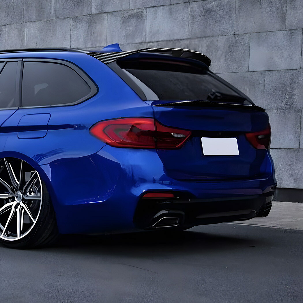 BMW G31 523d 523i 530i 530e 540i M550i Mスポーツ 5シリーズ ツーリング カーボン ルック リアミドル スポイラー b13879|ドリームセブン 店