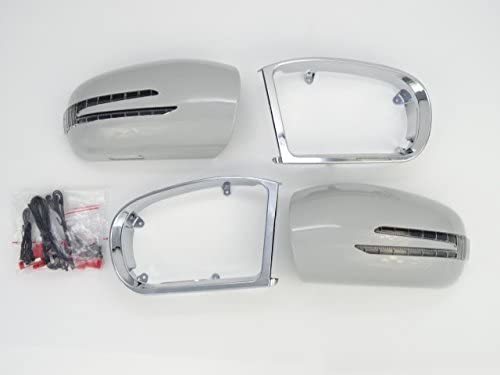ベンツ LEDウィンカードアミラーカバーカニ爪アロータイプ(775銀)W463ゲレンデG320G500G550G32G55AMGブラバスロリンザーカールソン M\u0027sW463 ベンツ Gクラス 前期用 (-2001) LED ウインカー付 アロースタイル ドアミラー カバー 左右  (オブシディアンブラック) 社外品 パーツ メルセデス ゲレンデ G320 G500 カニ爪 197 オプブラ オプシディアンブラック 黒 後期仕様  後期ルック 後期スタイル