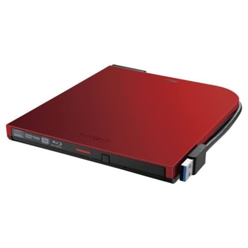 バッファロー BRXL-PTV6U3-RDB(レッド) USB3.2(Gen1) 対応 ポータブルBD 書込ソフト|ドリームスペース 店