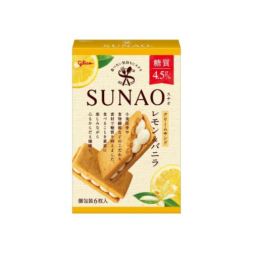 グリコ ＳＵＮＡＯ クリームサンドレモン＆バニラ 30個セット ８LINK SUNAO クリームサンド アーモンド＆バニラ｜グリコの口コミ