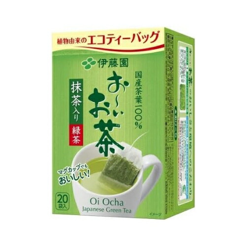 【できたてホヤホヤ！&rdquo;賞味期限最新&rdquo;をお届け】【お菓子 業務用 差し入れ 景品 イベント パーティー】伊藤園　お～いお茶　エコティーバッグ　緑茶　20袋　100個セット　８LINK｜Dream Store78