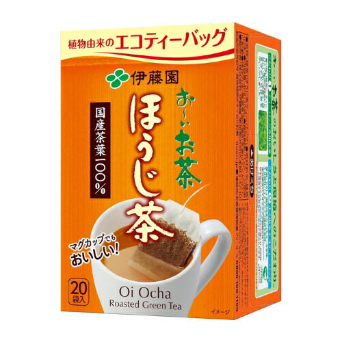 【できたてホヤホヤ！&rdquo;賞味期限最新&rdquo;をお届け】【お菓子 業務用 差し入れ 景品 イベント パーティー】伊藤園　お～いお茶　エコティーバッグ　ほうじ茶　20袋　100個セット　８LINK｜Dream Store78