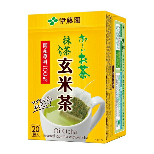 【できたてホヤホヤ！&rdquo;賞味期限最新&rdquo;をお届け】【お菓子 業務用 差し入れ 景品 イベント パーティー】伊藤園　お～いお茶　エコティーバッグ　玄米茶　20袋　100個セット　８LINK｜Dream Store78