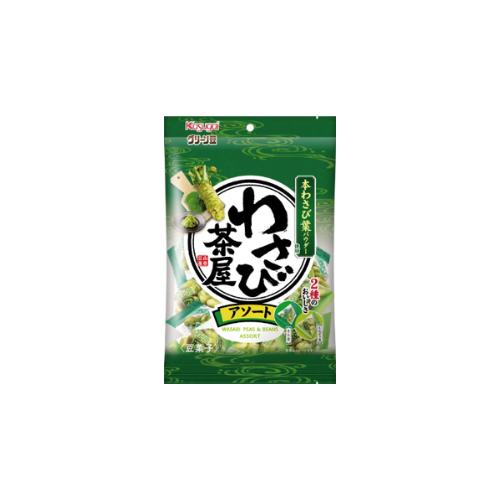 【できたてホヤホヤ!”賞味期限最新”をお届け】【お菓子 業務用 差し入れ 景品 イベント パーティー】春日井 グリーン豆 わさび茶屋アソート 100個セット 8LINK|Dream Store78