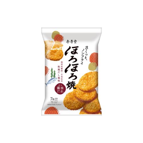 【クーポン配布中 ＆ 全品送料無料 】 金吾堂 7枚ほろほろ焼 甘口醤油だれ 100個セット ８LINK｜Dream Store78