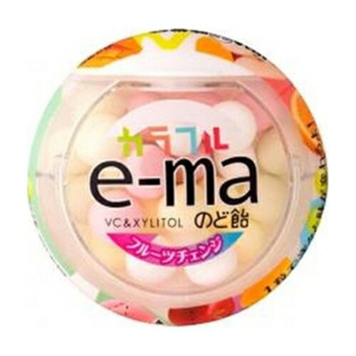ＵＨＡピピン　ｅ－ｍａのど飴容器　カラフルフルーツチェンジ　30個セット　８LINK