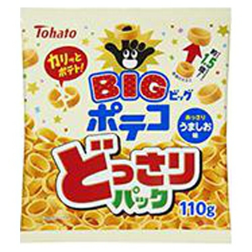 東ハト　どっさりパック　ポテコ　うましお味　100個セット　８LINK