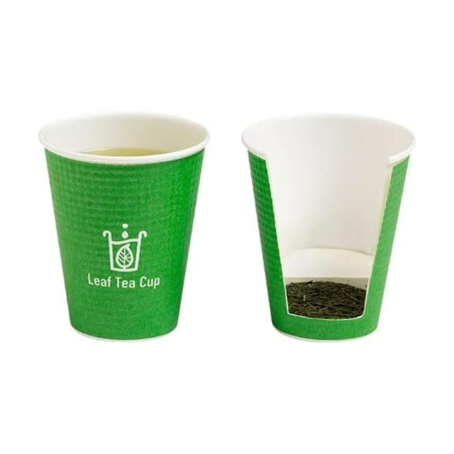 お茶 【 茶葉 入り 紙コップ 100個入り 】 静岡茶 日本茶 緑茶 アウトドア キャンプ 防災 備蓄 来客 茶菓子 オフィス 差入れ 簡単に本格緑茶 （ 創業 明治 38年 ハットリ製茶 ） (100)｜Dream Store78