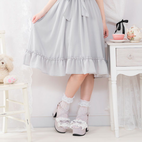 サンダル 厚底 太ヒール レディース 靴 コットンレース フリル リボン 10cmヒール ストラップ コットンレースフリルリボンサンダル 夢展望 Dearmylove 地雷系 地雷 量産型 参戦服 闇属性 大きいサイズ 小さいサイズ 22 5cm 25 5cm Zaviaerp Com