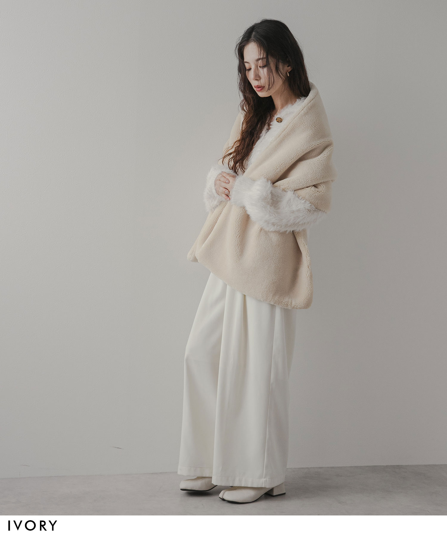 テディベアストール ストール レディース テディ 大判 幅広 シンプル