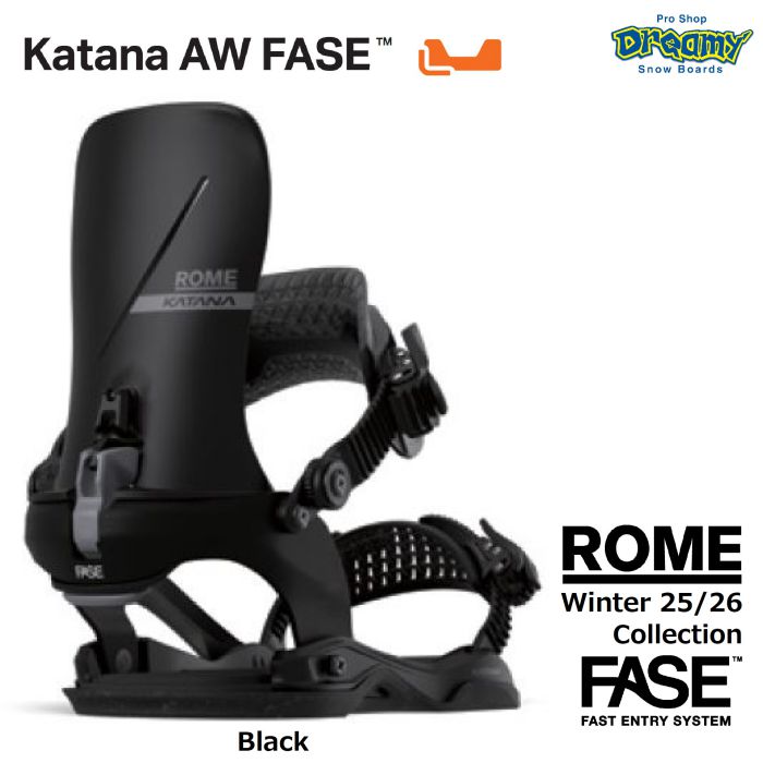 【新品未使用】ROME Katana AW FASE M/Lサイズ 楽天市場】早期購入 ROME ローム スノーボード バインディング