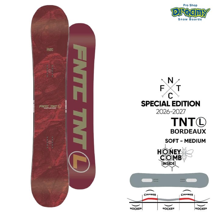 26-27 FNTC TNT L ローダブルキャンバー グランドトリック ソフトフレックス グラトリ オールラウンド エフエヌティーシー スノーボード 板 2027モデル 正規品