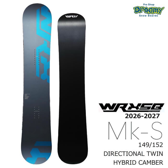 26-27 WRXsb Mk-S 149/152 ディレクショナル ツイン ハイブリッドキャンバー カービング グラトリ 国産 マークエス ダブルアールエックス スノーボード 板 正規品