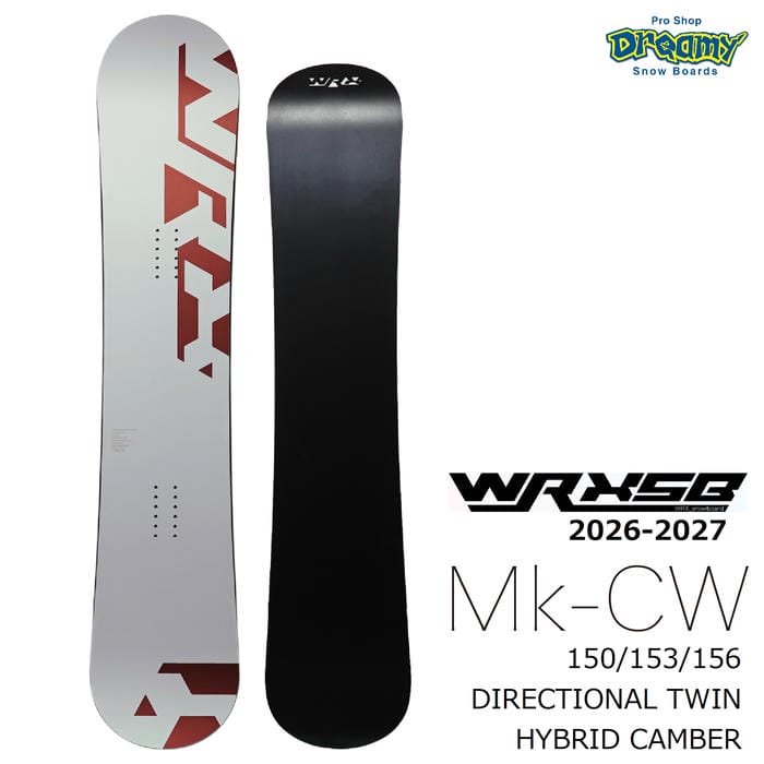 26-27 WRXsb Mk-CW ディレクショナルツイン ハイブリッドキャンバー カービング グラトリ 国産 マークシーダブリュー ダブルアールエックス スノーボード 板 正規品