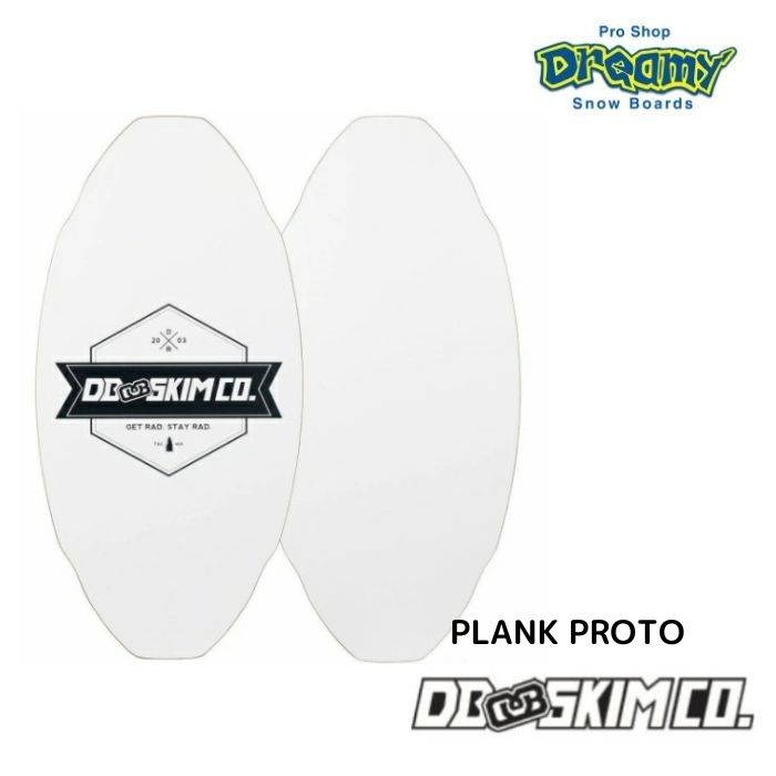 L - White DB Plank Proto Skimboard 