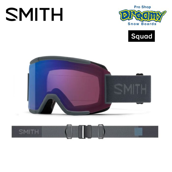 着後レビューで 22-23 SMITH スミス GOGGLE Squad Slate 010273120 調光レンズ アジアンフィット スノーゴーグル  正規品 fucoa.cl