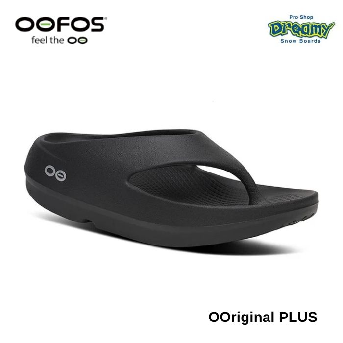 OOFOS ウーフォス OOriginal PLUS 2001100050261 Black リカバリーシューズ 特殊ソール 衝撃吸収 洗濯機で 洗濯可能 防臭効果 水に浮く 軽量 正規品｜DREAMY