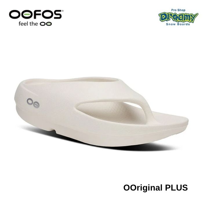 OOFOS ウーフォス OOriginal PLUS 2001100140261 Chalk リカバリーシューズ 特殊ソール 衝撃吸収 洗濯機で 洗濯可能 防臭効果 水に浮く 軽量 正規品｜DREAMY