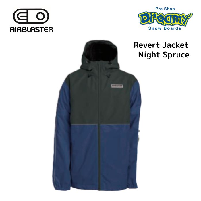 23-24 AIRBLASTER エアーブラスター AB24MJ1-121 Revert Jacket Night Spruce 上衣 スノーウェア スノーボード 2024模範例 置き目品