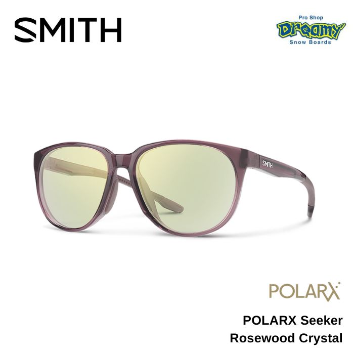 SMITH スミス POLARX Seeker Rosewood Crystal 207700990 X-Light Green 37 Hard&Multi-Coat 偏光レンズ CR素材 マイクロファイバーケース付属 正規品|DREAMY