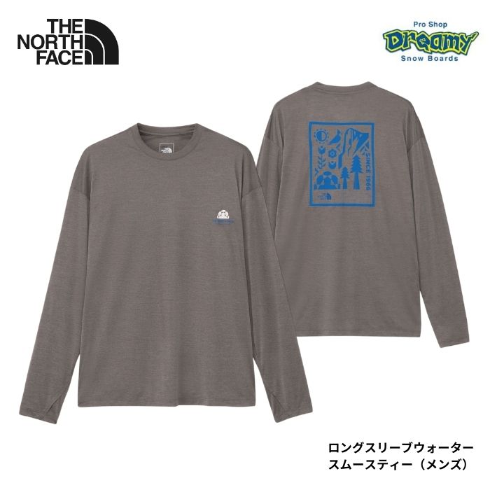 THE NORTH FACE ノースフェース ロングスリーブウォータースムースティー NT12432 ミックスグレー・Z メンズ 吸汗速乾 UVガード 長袖 Tシャツ 正規品