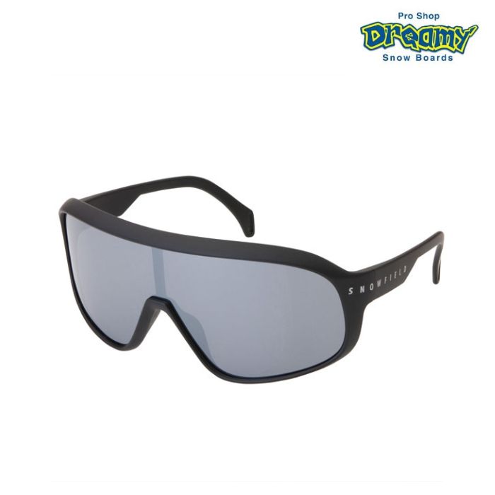 SNOWFIELD(スノーフィールド) SF-031 MBK 偏光レンズ マットブラック シルバーミラー×偏光スモーク サングラス 正規品