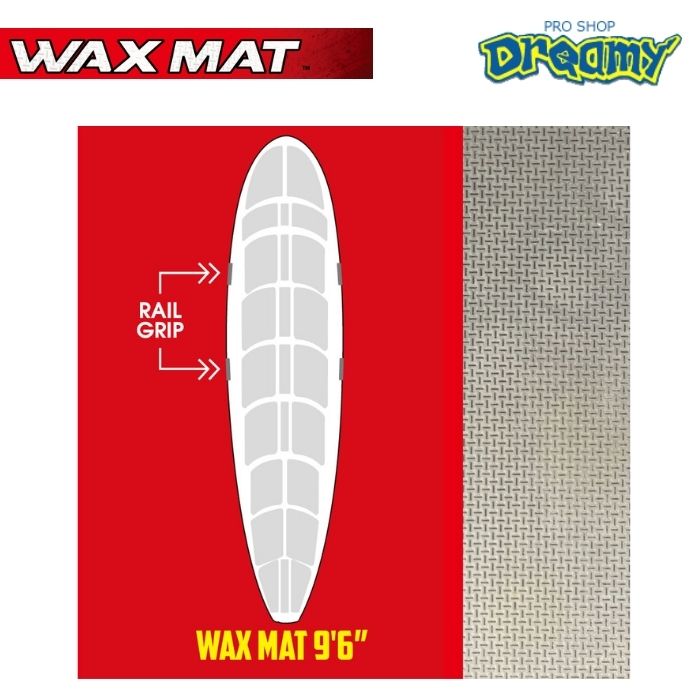 WAXMAT 蝋涙つや消し WAX MAT 9\u00276  白いこと 白 波乗り サーフゲーム盤 蝋涙 WAX