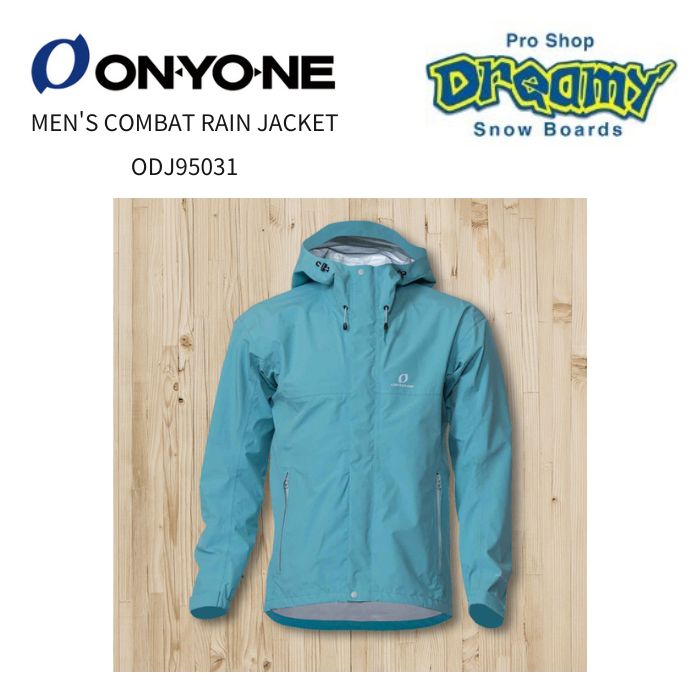 ONYONE オンヨネ MEN'S COMBAT RAIN JACKET ODJ95031 ダスティーブルー レインコート レインスーツ アウトドア 軽量 通気性 正規品|DREAMY