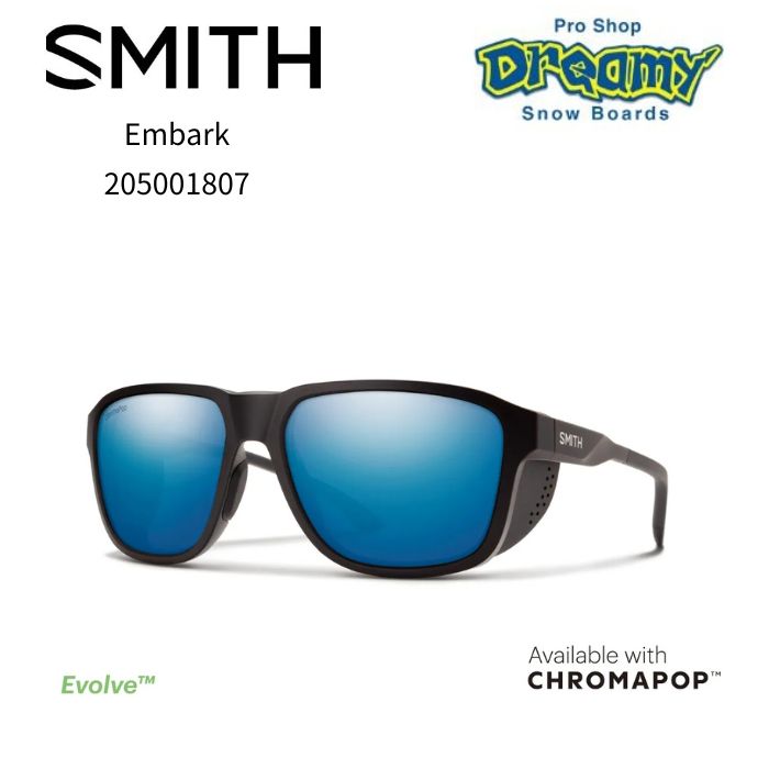 SMITH スミス Embark 205001807 Matte Black 黒眼鏡 フリップ表現スタイル 意地っ張り水晶体 撥水上塗り ノーズラバー属する 姿勢遮蔽物相応う模範例 アウトドア 置き目品