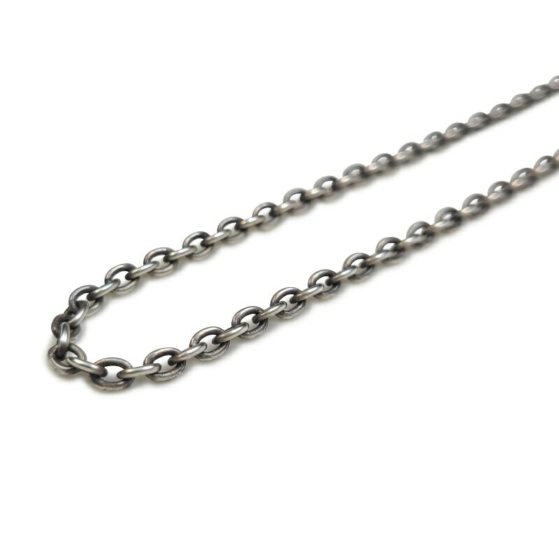 【幅3.4mm】OCL100 燻しあずきチェーン小豆チェーン シルバーネックレス レディース メンズ 鎖 ペンダント用 メンズ silver925 シルバー925 シルバーアクセ