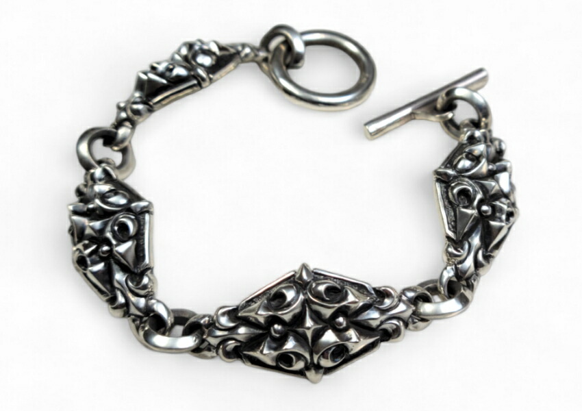 【drive シルバーアクセサリー】 ドライヴ db-017 4連オーバルクロスブレスレット 21cm メンズ silver925 シルバー925 シルバーアクセ チェーンブレス　ゴシッククロス　バイカー　ロックンロール 43,560円