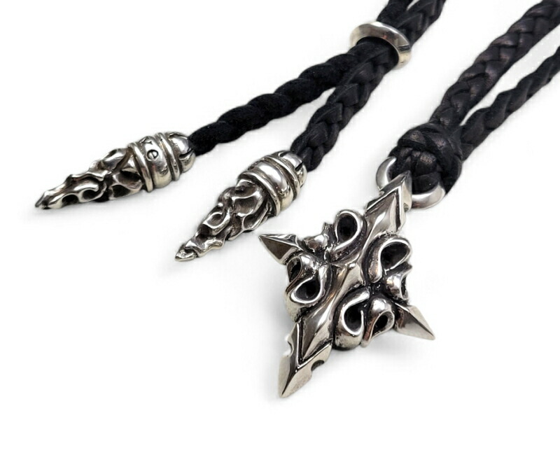 【drive シルバーアクセサリー】 ドライヴ dp-013 ハルシオンチョーカー レザーブレイド付き 革紐付き メンズ silver925 シルバー925 シルバーアクセ|DREDLINE店