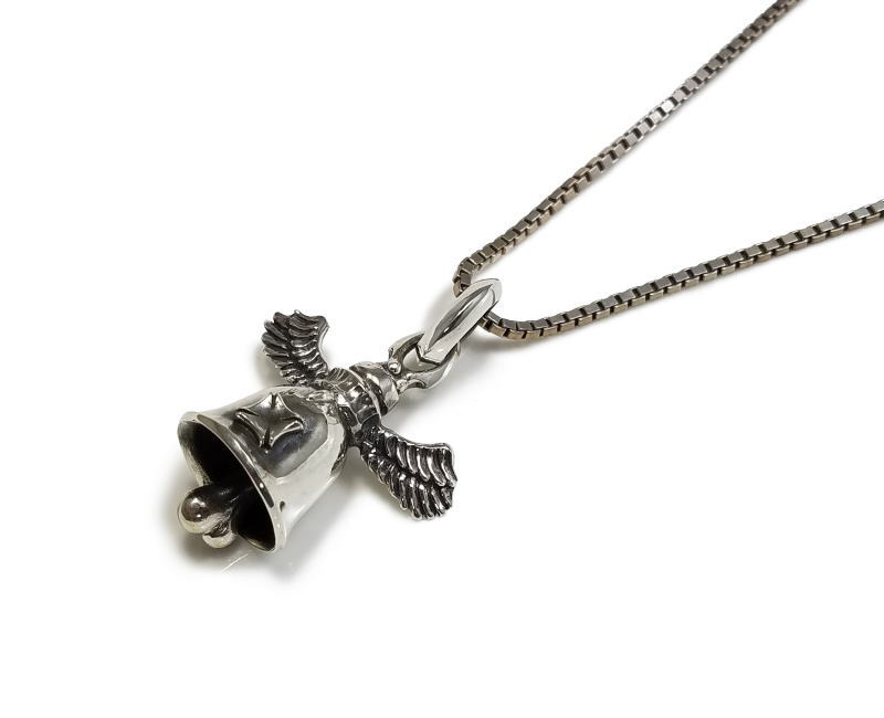 送料無料 【drive シルバーアクセサリー】 ドライヴ dp-032 ガーディアンベル エンジェル ペンダント メンズ silver925 シルバー925 トップ ネックレス お守り ハード シルバーアクセ 燻銀 メンズ バイカー 人気 アクセサリー ギフト 彼氏 男性 クリスマスプレゼント 誕生日 19,800円