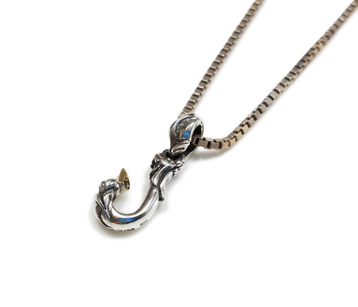 【drive シルバーアクセサリー】 ドライヴ dp-081 レヴィアフックペンダントS k18ゴールド18金 メンズ silver925 シルバー925 シルバーアクセ　フィッシュフック　釣り針モチーフ