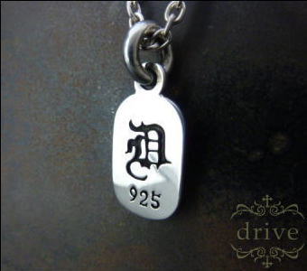 【drive シルバーアクセサリー】 ドライヴdp-042 シンボルタグペンダント メンズ silver925 シルバー925 シルバーアクセ