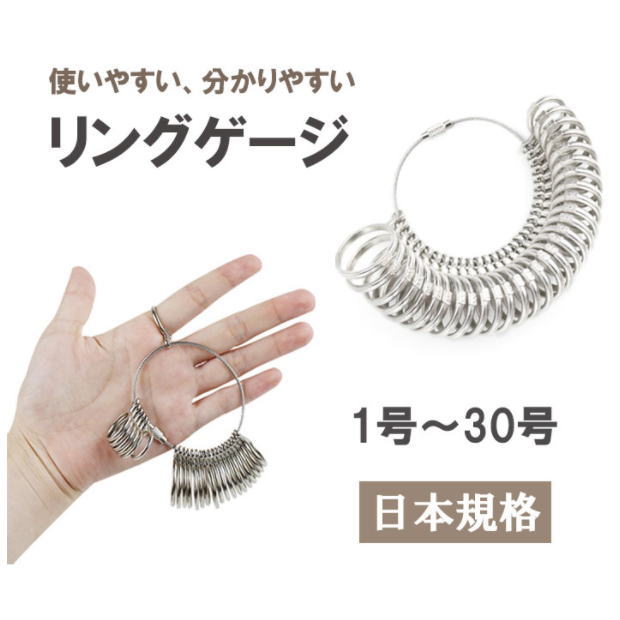 市場 リングゲージ 1から30号 金属製 号数 計測 日本標準規格
