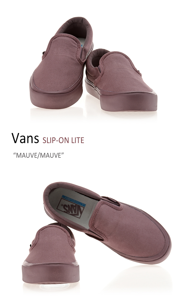 vans slip on mauve