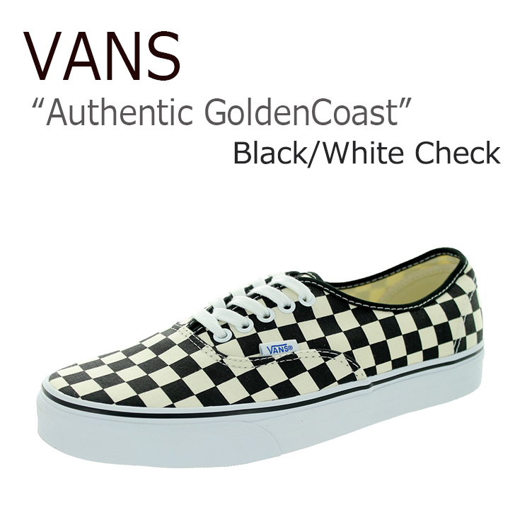 vans authentic golden coast black white