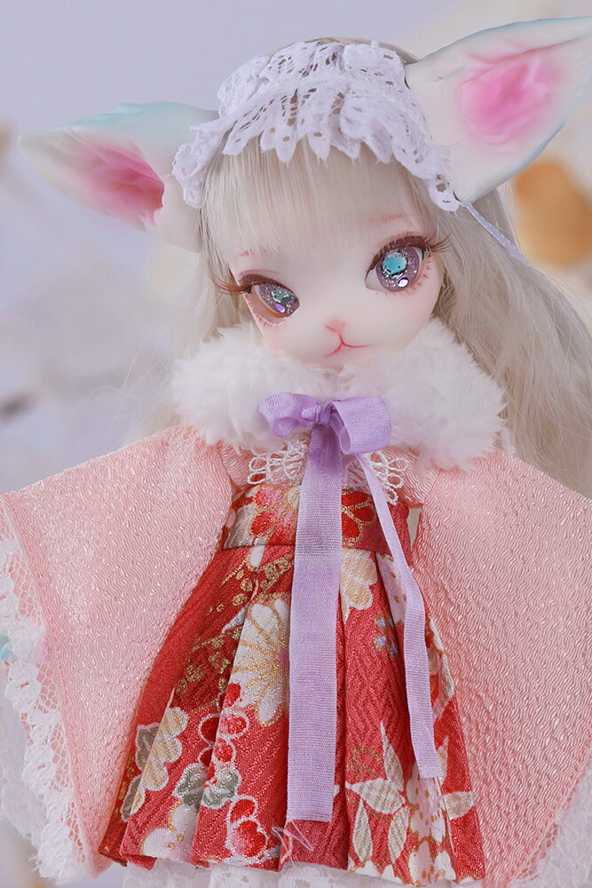 海外ドール Doll Dolk Doll Dolk 人形 ドール Zone Doll 球体関節人形 フルセットドールホビー Mini Zoneコラボ ドール キャストドール Doll Dolk Doll Mini Kitty Happy New Year ピーチスキン 即納 フル セットドール