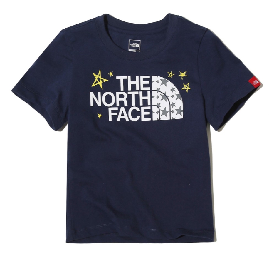 独特な店超爆安 ノースフェイス セット キッズ用 半袖 Face 可愛い 女の子 North キッズ用 Tシャツ ノースフェイス 海外直輸入used品 The K S Twinkle Star Lounge Set ネイビー Tシャツ 半袖 半袖シャツ パンツセット 膝丈パンツ セット プリントシャツ オシャレ 可愛い