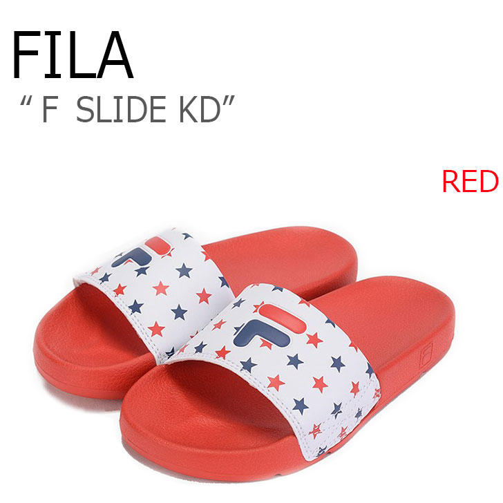 fila sandals kids red