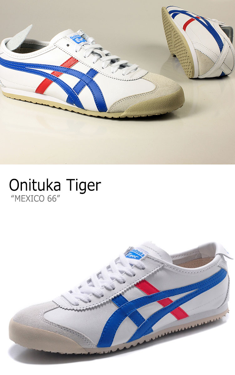 onitsuka tiger mexico 66 white blue red