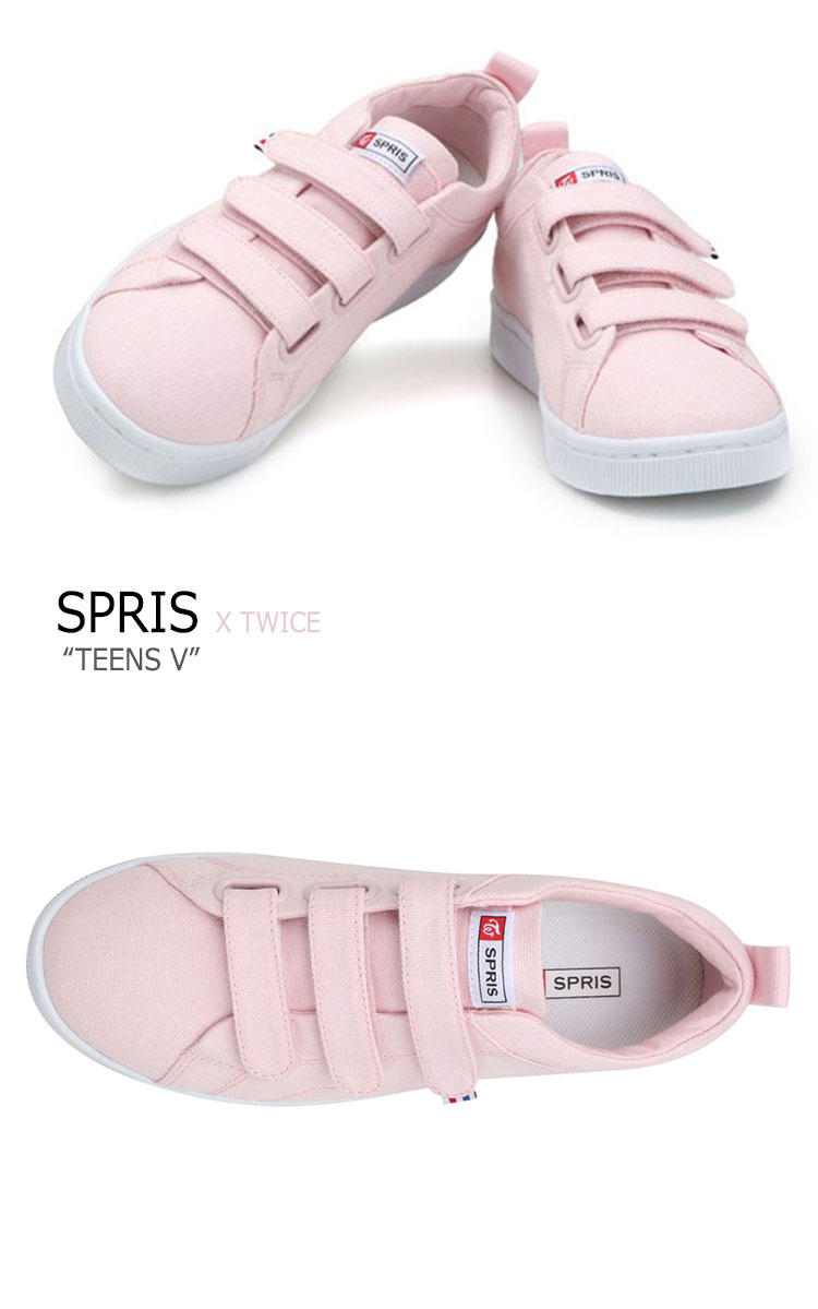 楽天市場 スプリス Twice スニーカー Spris レディース トゥワイス ティーンズ ベルクロ Twice Teens V Pink ピンク Fskvh1u60p5 シューズ Drescco ドレスコ