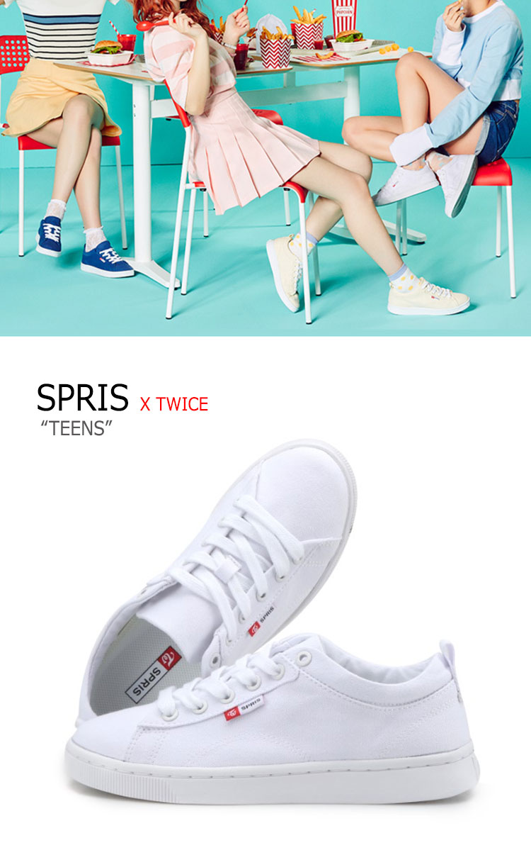 楽天市場 スプリス Twice スニーカー Spris メンズ レディース トゥワイス ティーンズ Twice Teens White ホワイト Fsknh1u60ww シューズ Drescco ドレスコ