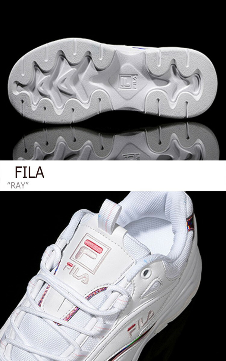 楽天市場 フィラ スニーカー Fila レディース Ray レイ White Pink ホワイト ピンク Fs1sib1163x Fs1sia3063x Flfl9s1u19 シューズ Drescco ドレスコ