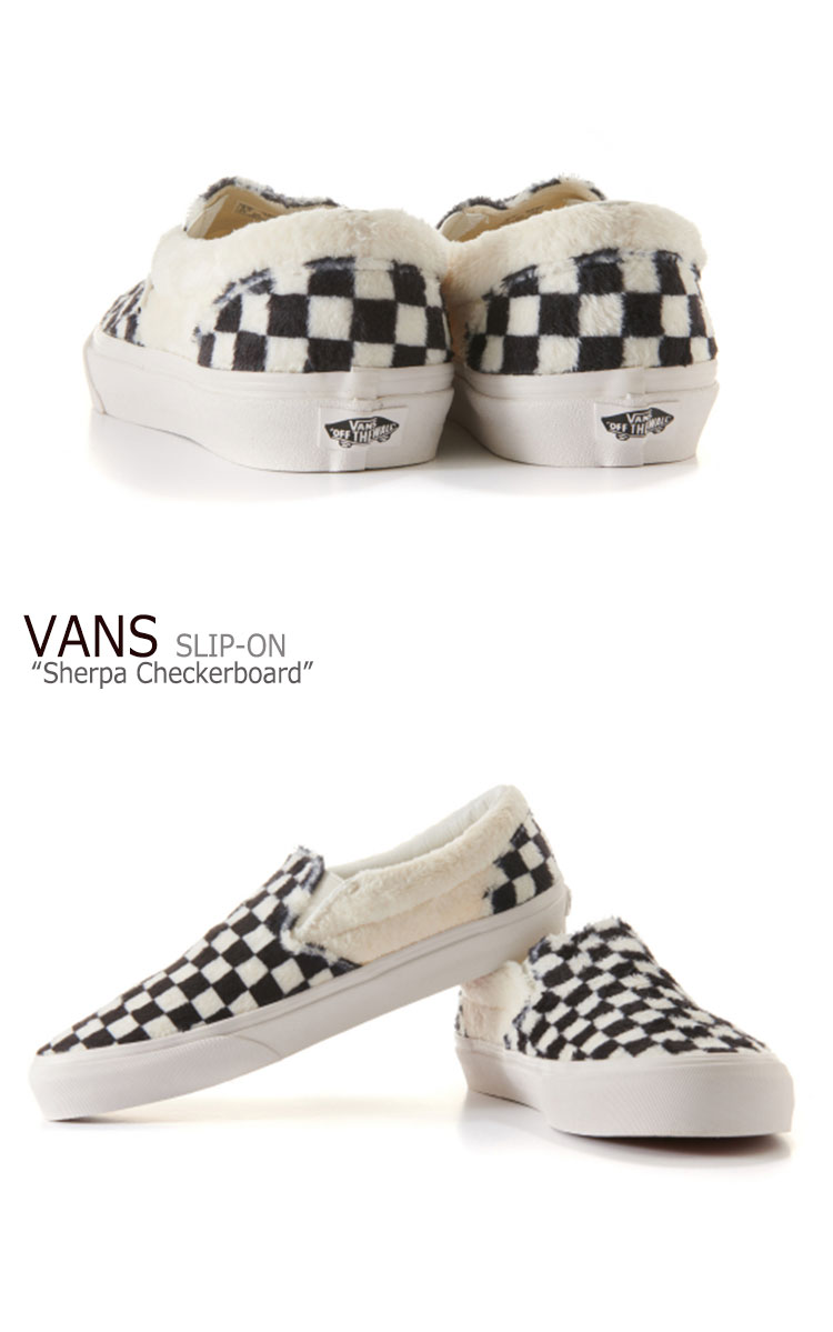 楽天市場 バンズ スリッポン スニーカー Vans メンズ レディース Winnter Collection Sherpa Checkerboard Slip On ウィンターコレクション シェパ チェッカーボード White ホワイト Vn0a38f7q0x1 シューズ Drescco ドレスコ