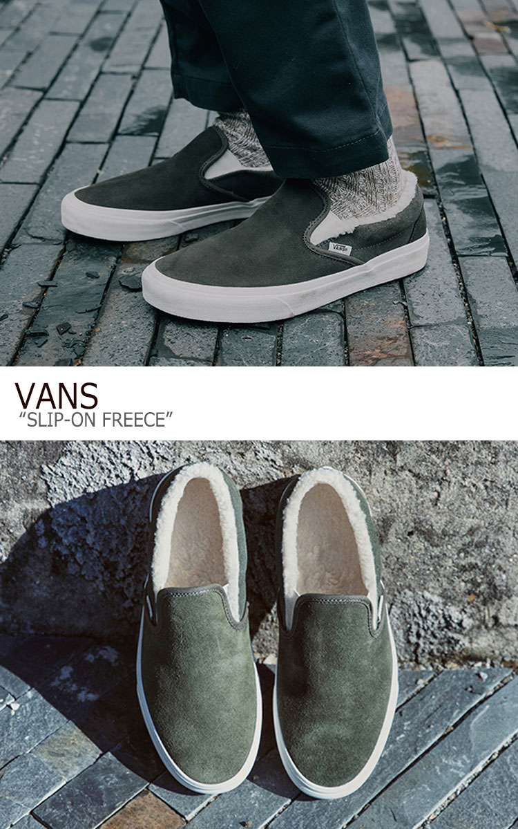 楽天市場 バンズ スリッポン スニーカー Vans メンズ レディース Winnter Collection Freece Slip On ウィンター コレクション フリース スリッポン Khaki カーキ Vn0a38f7ulz1 シューズ Drescco ドレスコ