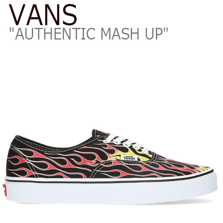 魅力的な バンズ オーセンティック スニーカー Vans メンズ Authentic Mash Up オーセンティック マッシュアップ Flame Black フレーム ブラック White ホワイト Vn0a38emvkj シューズ 55 以上節約 Ledefiscad Com